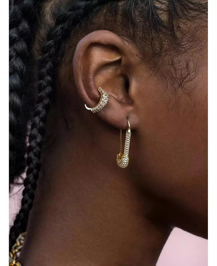 商品OMA THE LABEL|Amo Tripple Row Ear Cuff in White Gold- Plated Brass,价格¥326,第2张图片详细描述