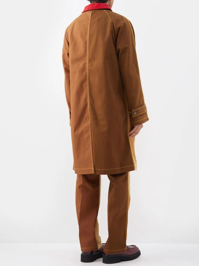 商品Marni|X Carhartt WIP Colour-blocked canvas-corduroy coat,价格¥2990,第5张图片详细描述