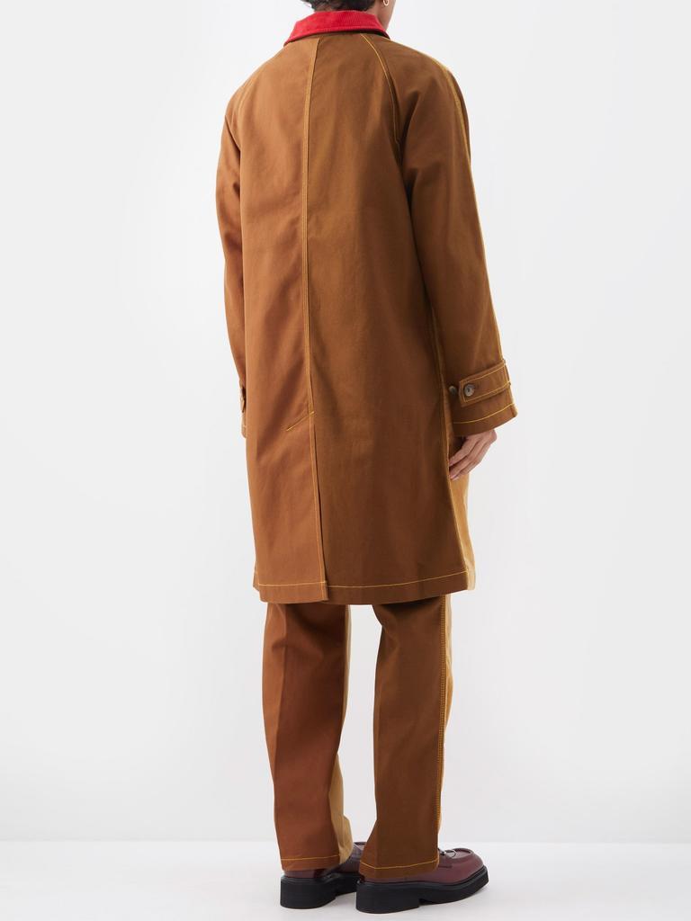 商品Marni|X Carhartt WIP Colour-blocked canvas-corduroy coat,价格¥6091,第7张图片详细描述
