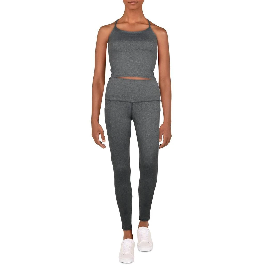 商品Catherine Malandrino|Catherine Malandrino Women's 2 Piece Crop Top & Leggings Activewear Fitness Set,价格¥61,第3张图片详细描述