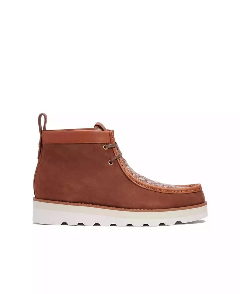 商品Coach|Men's Micro Signature Suede Chukka Lace-Up Boots,价格¥1324,第2张图片详细描述