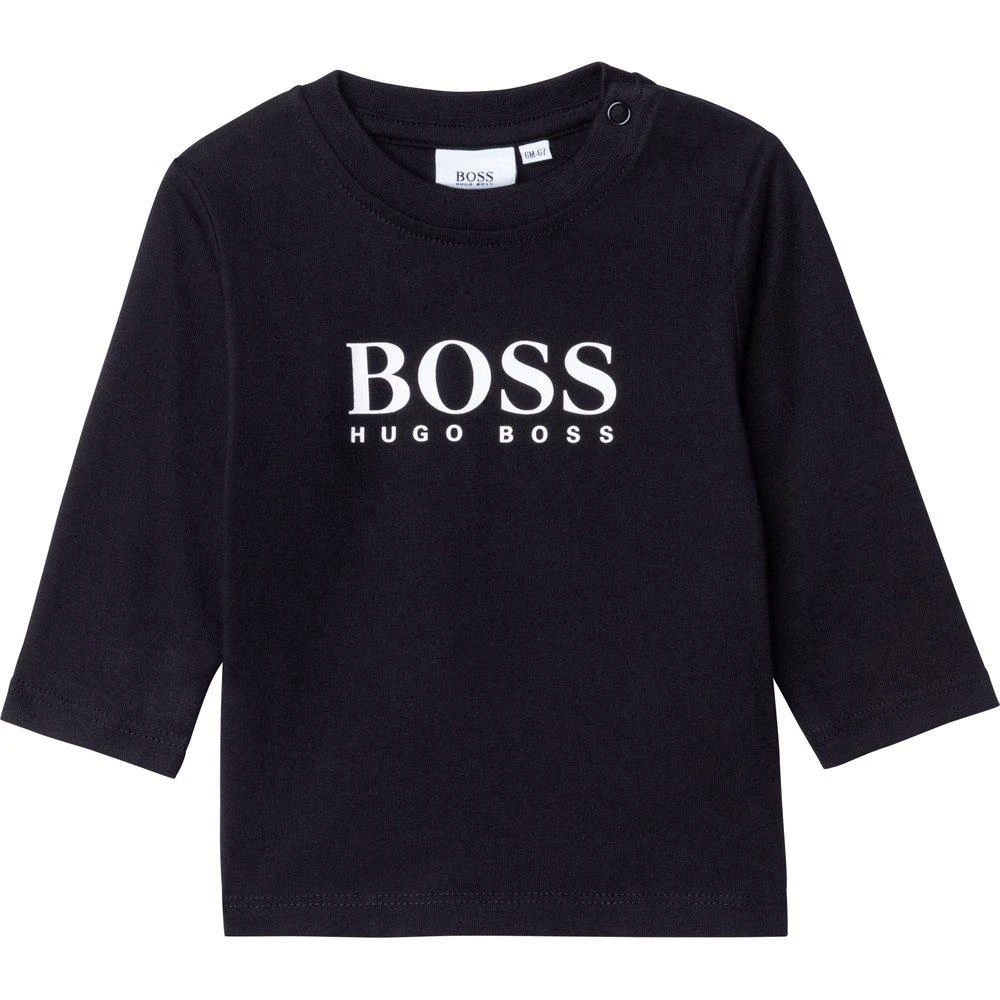 商品Hugo Boss|Hugo Boss Kids Logo Printed Long Sleeve T-Shirt,价格¥279,第1张图片