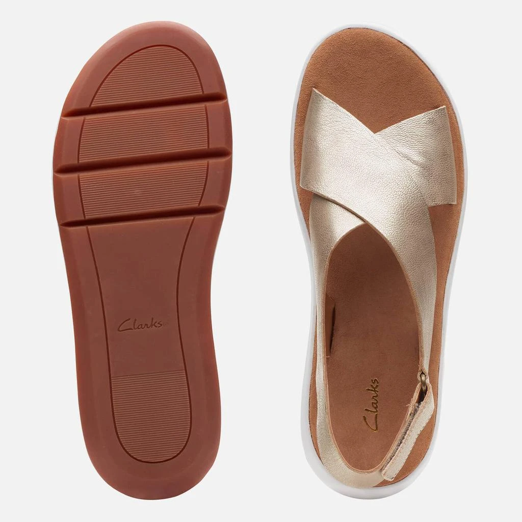 商品Clarks|CLARKS WOMEN'S JEMSA CROSS LEATHER SANDALS - CHAMPAGNE,价格¥374,第3张图片详细描述