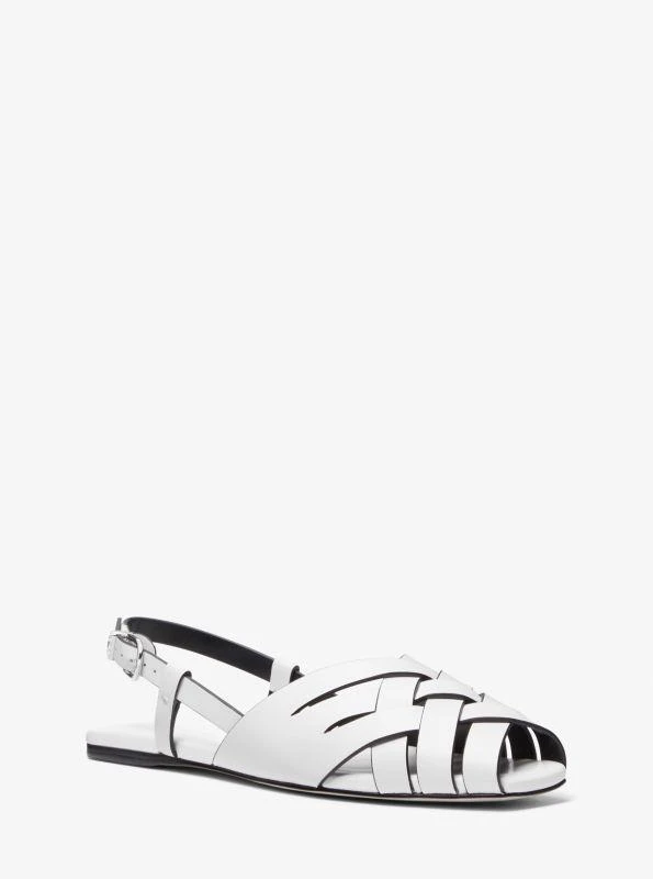 商品Michael Kors|Irene Woven Leather Slingback Sandal,价格¥441,第1张图片