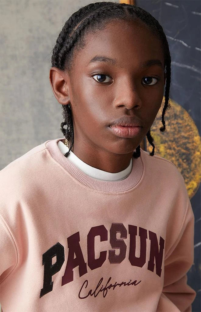 商品PacSun Kids|Light Pink Crew Neck Sweatshirt,价格¥224,第4张图片详细描述