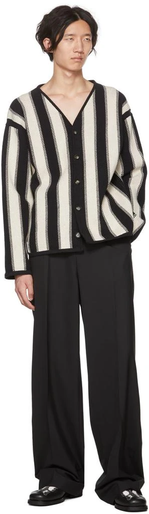 商品Nanushka|Black & Off-White Pascal Cardigan,价格¥1749,第4张图片详细描述