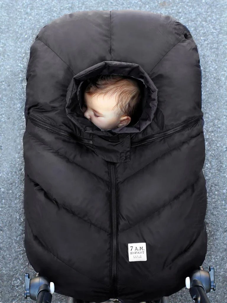 商品7AM Enfant|7AM Enfant Baby Car Seat Cocoon in Black (H: 94cm W: 51cm D: 5cm),价格¥606,第2张图片详细描述