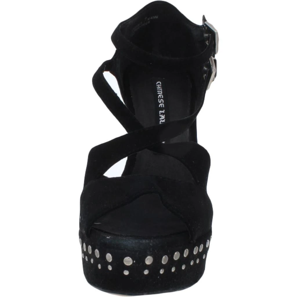 商品Chinese Laundry|Chinese Laundry Womens Keeper Suede Embellished Open-Toe Heels,价格¥99,第3张图片详细描述