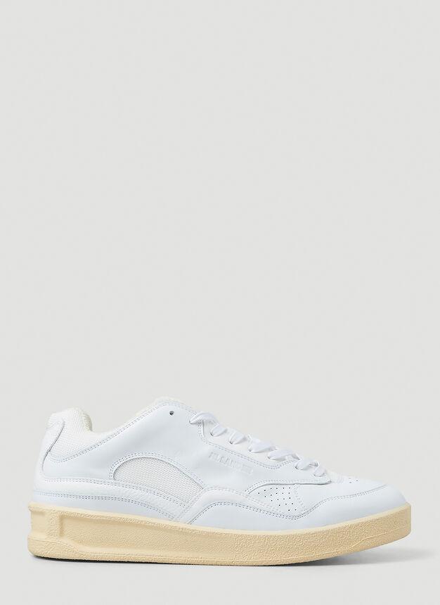商品Jil Sander|Debossed Logo Sneakers in White,价格¥4714,第1张图片
