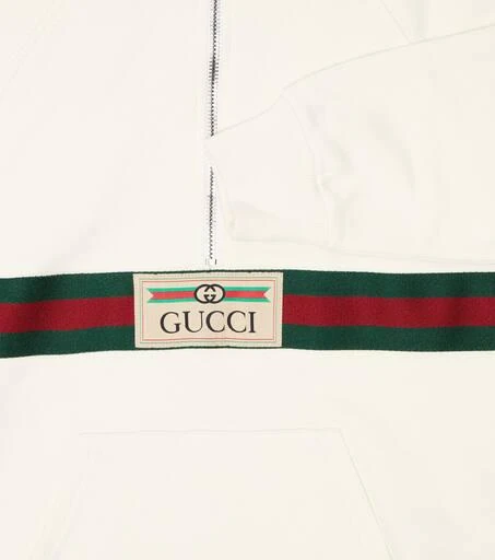 商品Gucci|Web cotton jersey hoodie,价格¥3281,第3张图片详细描述