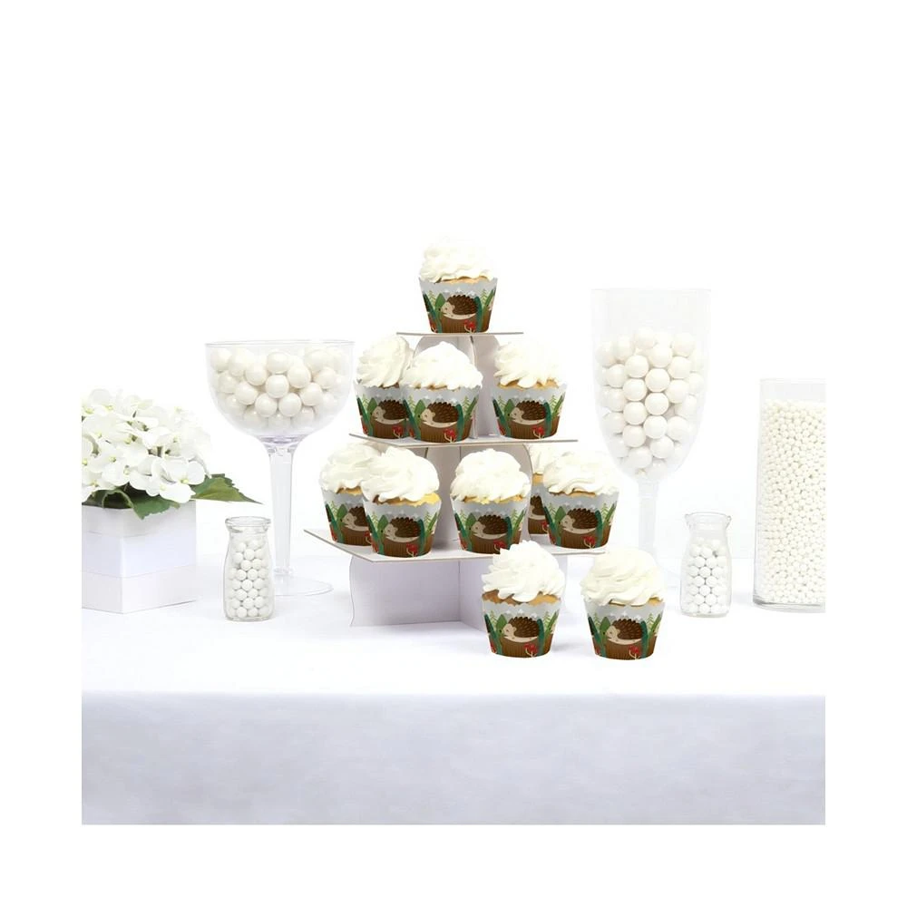 商品Big Dot of Happiness|Forest Hedgehogs - Birthday  or Baby Shower Party Cupcake Wrappers - 12 Ct,价格¥82,第2张图片详细描述
