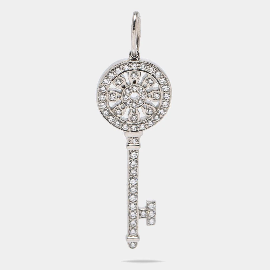 商品[二手商品] Tiffany & Co.|Tiffany & Co. Mini Keys Petals Key Diamond Platinum Pendant,价格¥12922,第1张图片