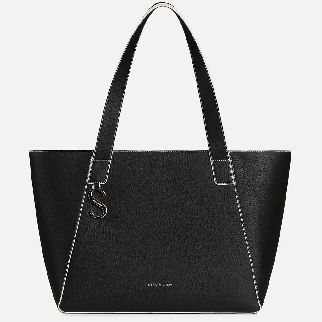 商品Strathberry|Strathberry Women's S Cabas - Grain Leather Shoulder Bag - Black - Vanilla Edge/Stitch,价格¥1869,第1张图片