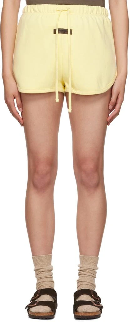 商品Essentials|Yellow Cotton Shorts,价格¥451,第1张图片