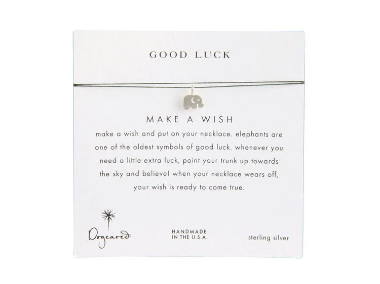 商品Dogeared|Make A Wish Luck Elephant Necklace,价格¥185,第1张图片