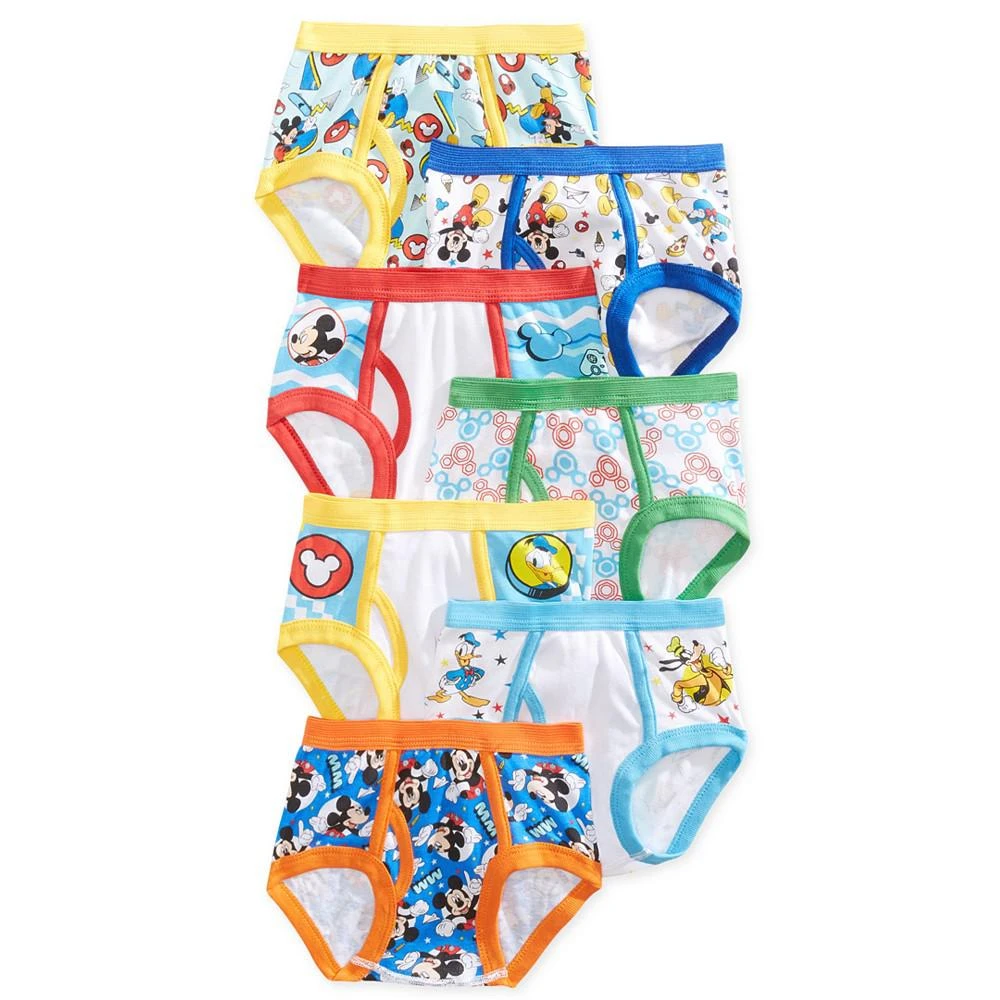 商品Disney|Mickey Mouse 7-Pk. Cotton Briefs, Toddler Boys,价格¥103,第1张图片
