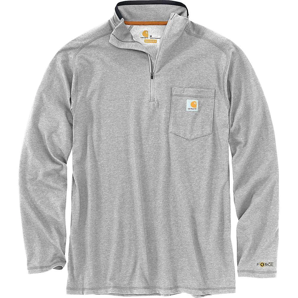 商品Carhartt|Carhartt Men's Force Relaxed-Fit Midweight LS 1/4 Zip Pocket T-Shirt,价格¥308,第1张图片