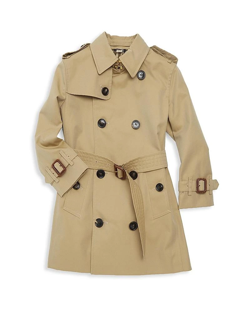 商品Burberry|Mayfair 小女童/大女童全棉风衣,价格¥8160,第1张图片