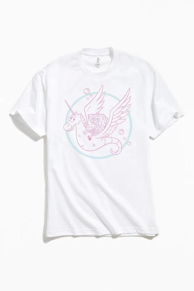 商品Urban Outfitters|SpongeBob SquarePants Unicorn Tee,价格¥264,第1张图片