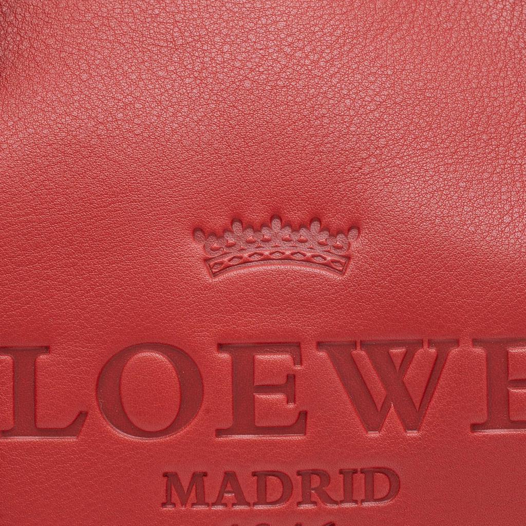 商品[二手商品] Loewe|Loewe Red Leather Heritage Tote,价格¥3897,第7张图片详细描述