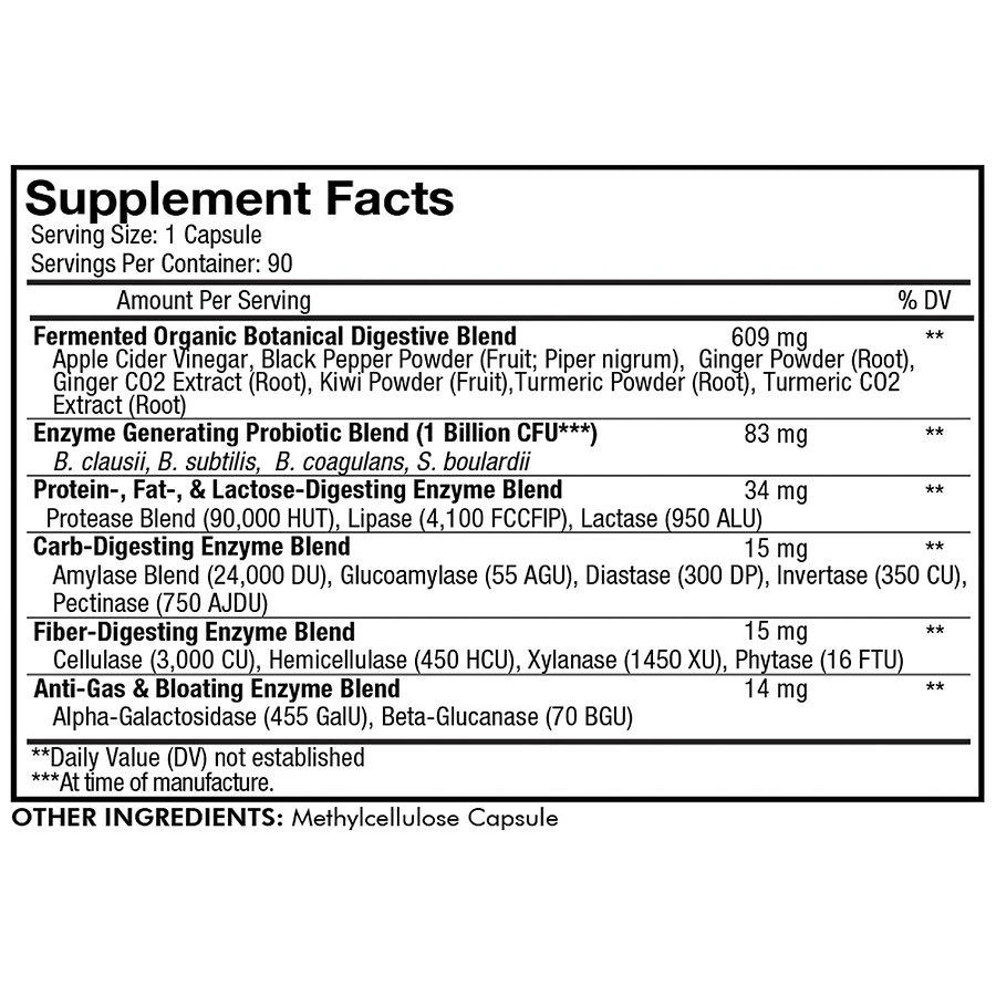 商品Codeage|Fermented Digestive Enzymes,价格¥223,第2张图片详细描述