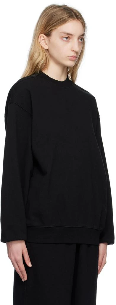 商品SKIMS|Black SKIMS Boyfriend Fleece Crew Neck Sweatshirt,价格¥487,第2张图片详细描述