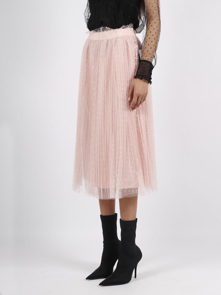 RED Valentino Pleated Point D Esprit Tulle Skirt商品第3张图片规格展示