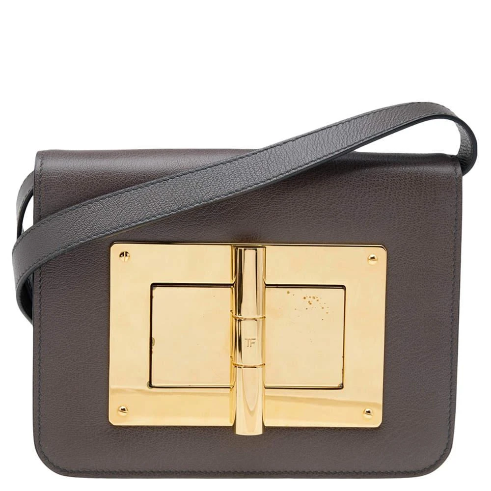 商品[二手商品] Tom Ford|Tom Ford Brown Leather Small Natalia Shoulder Bag,价格¥1951,第1张图片