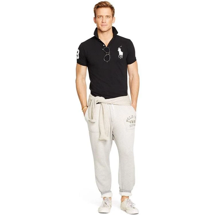 男士马球标针织网眼POLO衫 商品