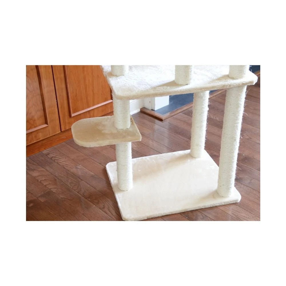 GleePet 74-Inch Real Wood Cat Tree With Seven Levels 商品
