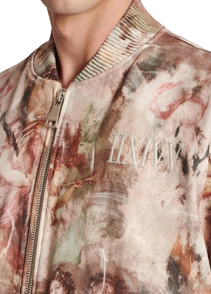 商品Balmain|Pastel 印花真皮飞行员夹克,价格¥39984,第4张图片详细描述