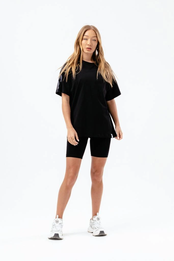 商品HYPE WOMENS|HYPE WOMENS BLACK LEOPARD LABEL BOXY T-SHIRT,价格¥117,第2张图片详细描述