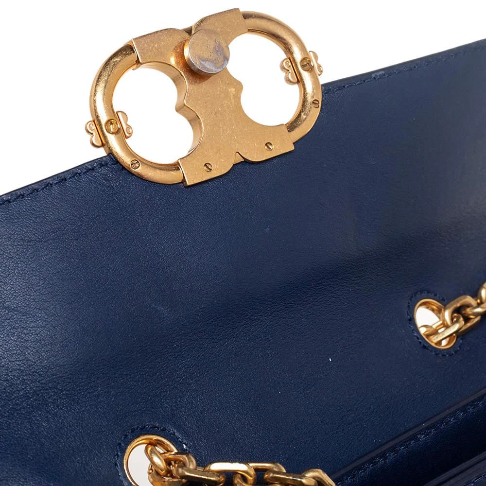 商品[二手商品] Tory Burch|Tory Burch Blue Patent Leather Gemini Link Shoulder Bag,价格¥976,第5张图片详细描述