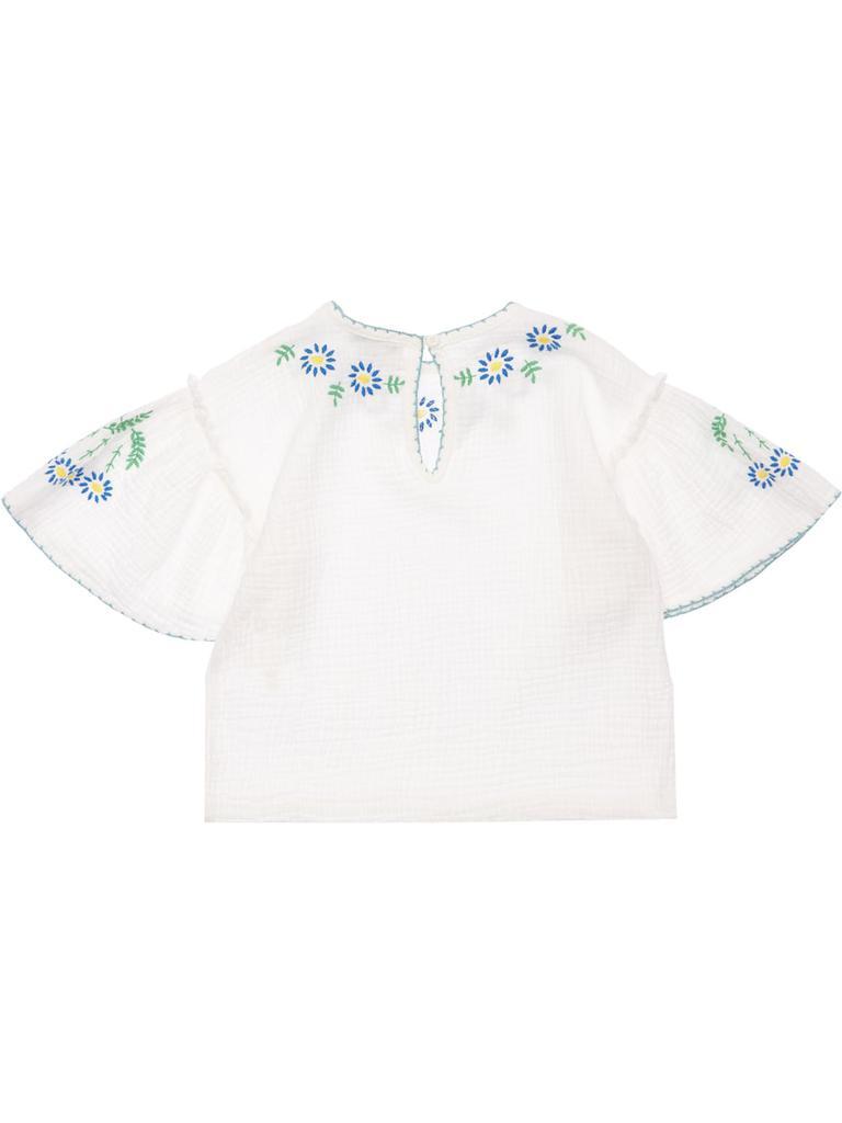 商品Stella McCartney|Embroidered Organic Cotton Gauze Shirt,价格¥459,第4张图片详细描述