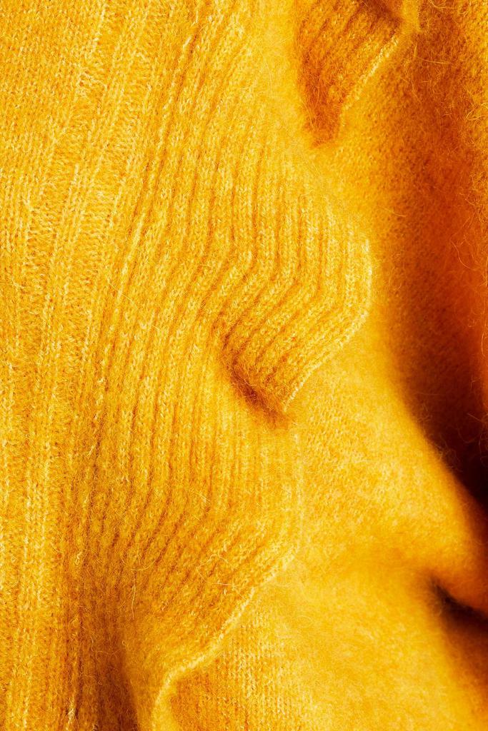 Ruffled brushed knitted sweater商品第4张图片规格展示