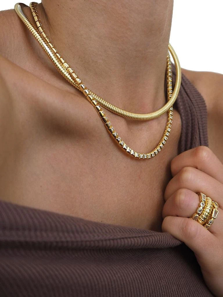 商品Luv AJ|Goldtone Snake-Chain Necklace,价格¥627,第2张图片详细描述