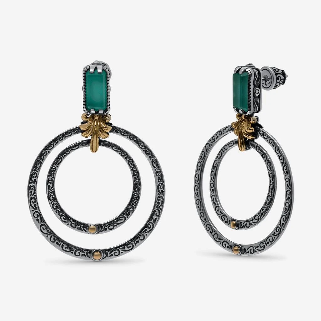 商品Konstantino|Konstantino Sterling Silver and 18K Yellow Gold, Chalcedony Drop Earrings SKKJ655-498,价格¥3278,第1张图片