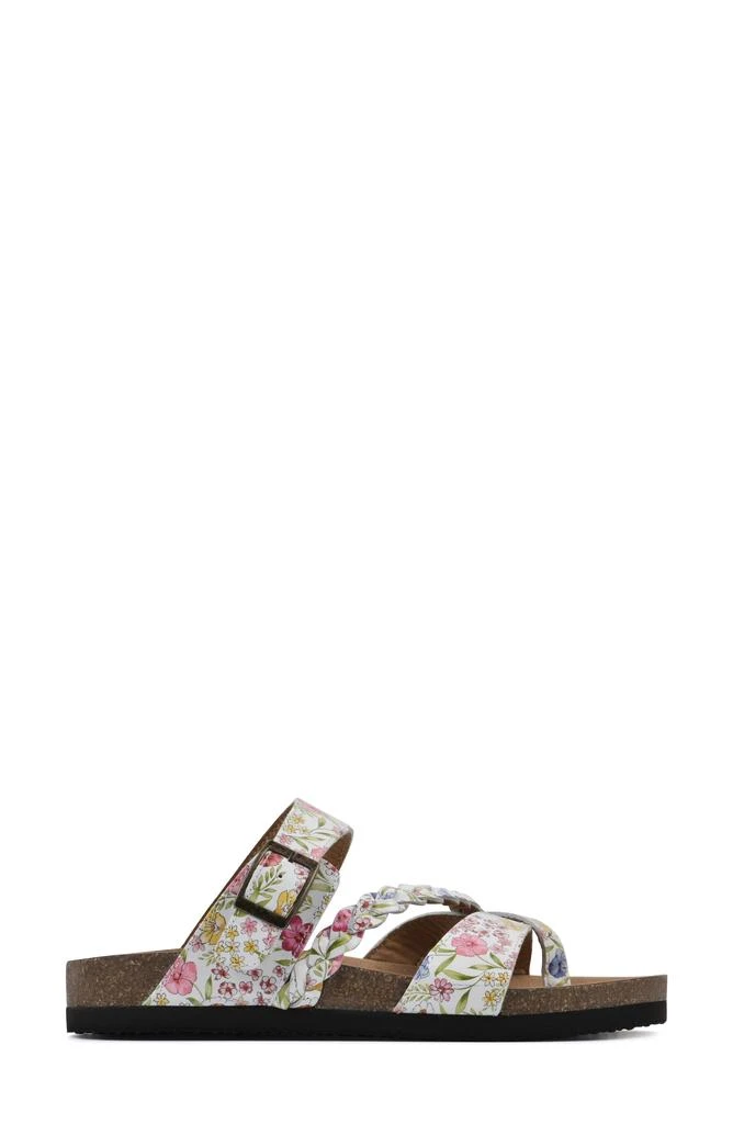 商品White Mountain|Hazy Leather Footbed Sandal,价格¥372,第3张图片详细描述