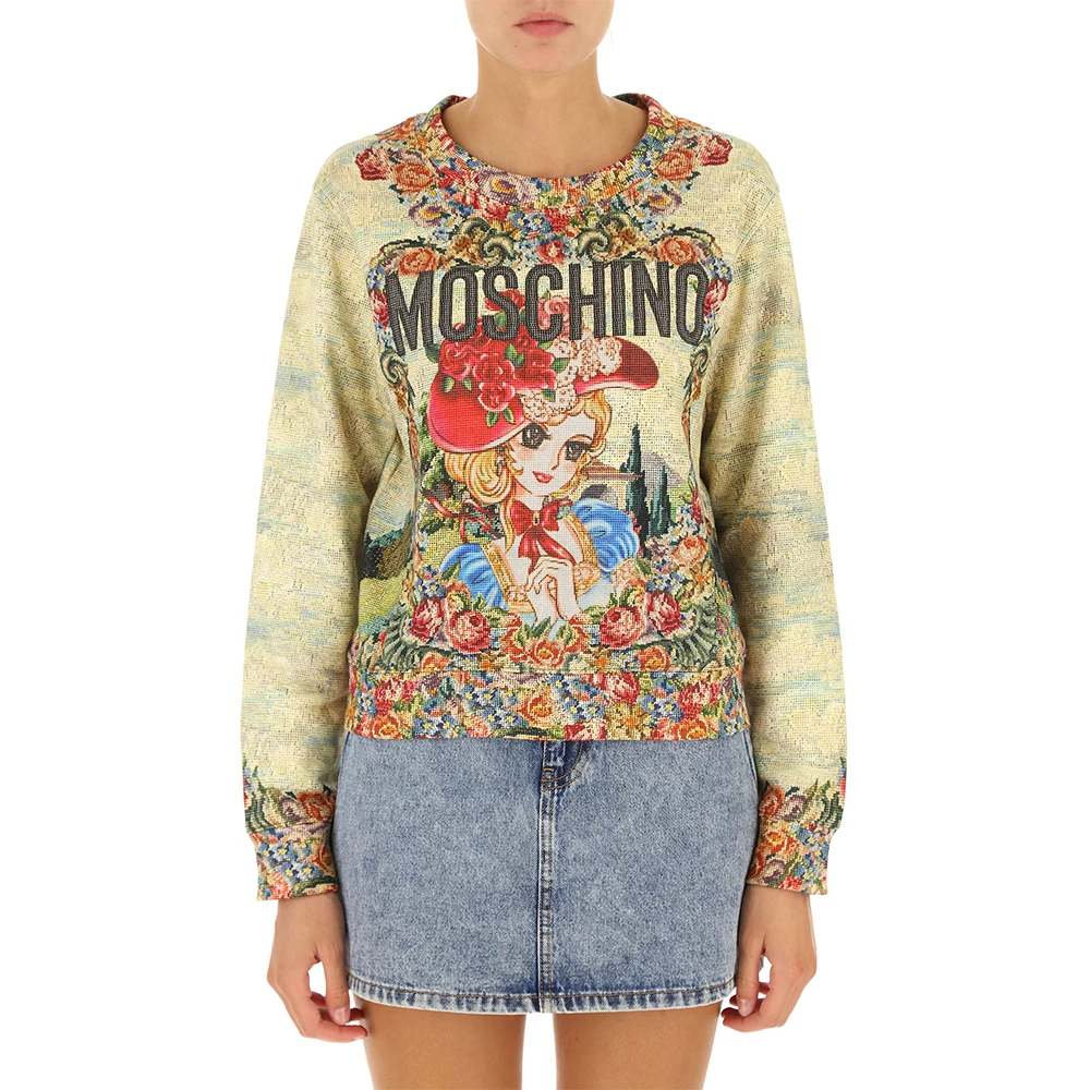 MOSCHINO 女士印花圆领卫衣 A1716-5427-2888 商品