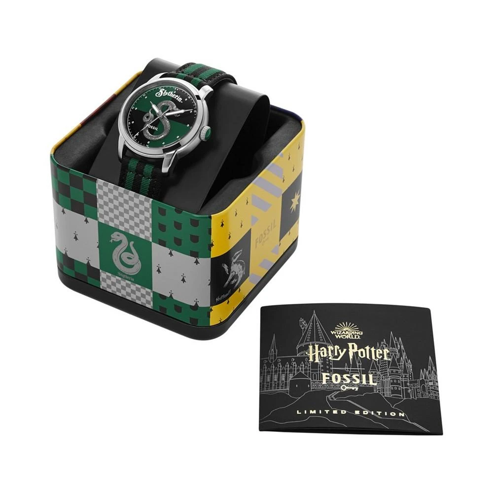 Unisex Limited Edition Harry Potter Slytherin Black Green Nylon Strap Watch, 40mm 商品