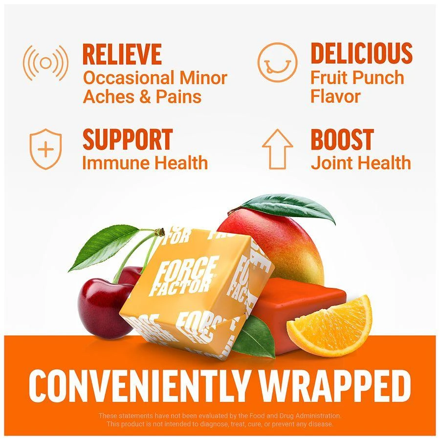 商品Force Factor|Better Turmeric Maximum Joint Support Fruit Punch,价格¥219,第5张图片详细描述