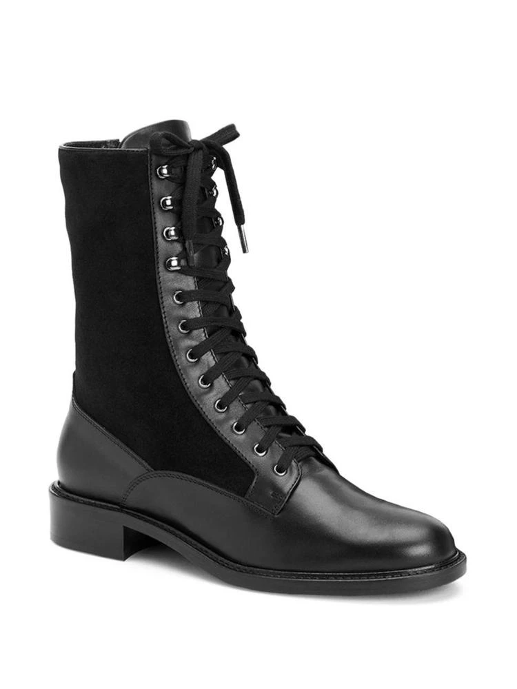 商品Aquatalia|Brynn Leather & Suede Combat Boots,价格¥1485,第1张图片