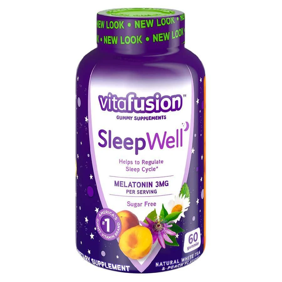 商品Vitafusion|助眠维他命软糖 白茶桃子口味,价格¥81,第1张图片