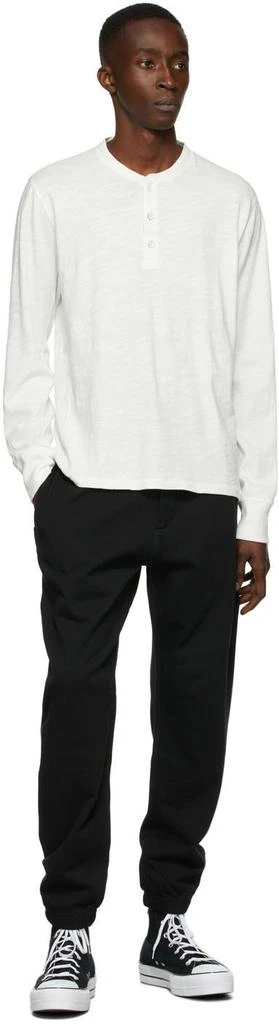 商品Rag & Bone|White Classic Long Sleeve Henley,价格¥656,第4张图片详细描述