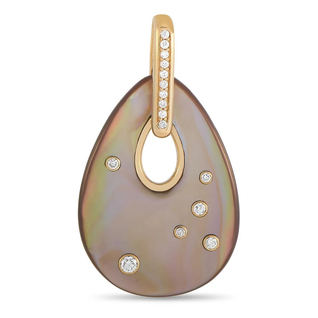 商品Kabana|Kabana 14K Yellow Gold 0.21 ct Diamond and Mother of Pearl Pendant,价格¥8733,第1张图片