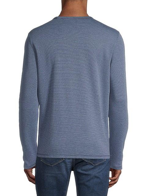 Stripe Long-Sleeve Crewneck T-Shirt商品第5张图片规格展示