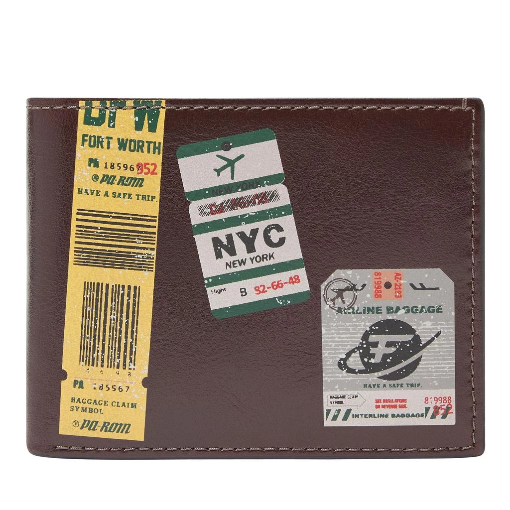 商品Fossil|Fossil Men's Mykel Leather International Traveler,价格¥159,第1张图片