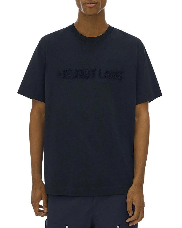 商品Helmut Lang|Cotton Flocked Logo Graphic Tee,价格¥910,第1张图片