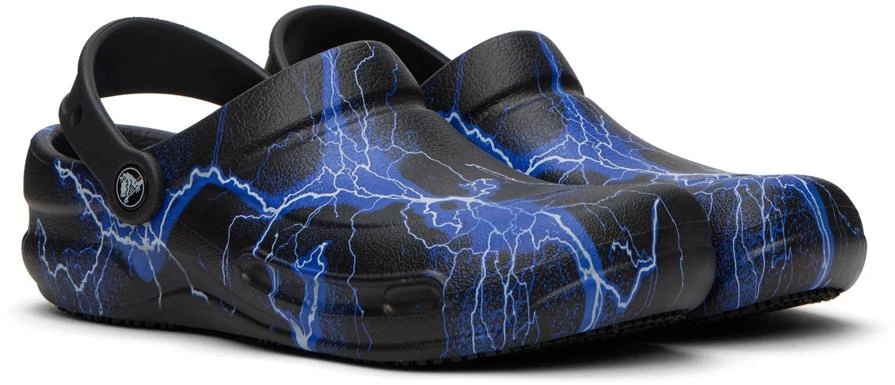 商品Crocs|Black & Blue Bistro Graphic Clogs,价格¥469,第4张图片详细描述