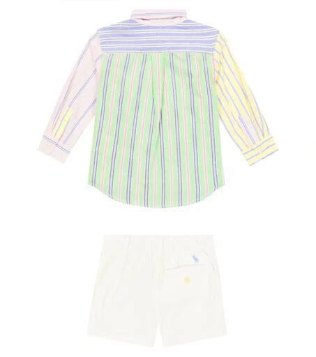 商品Ralph Lauren|Baby Striped cotton shirt and pants,价格¥817,第3张图片详细描述